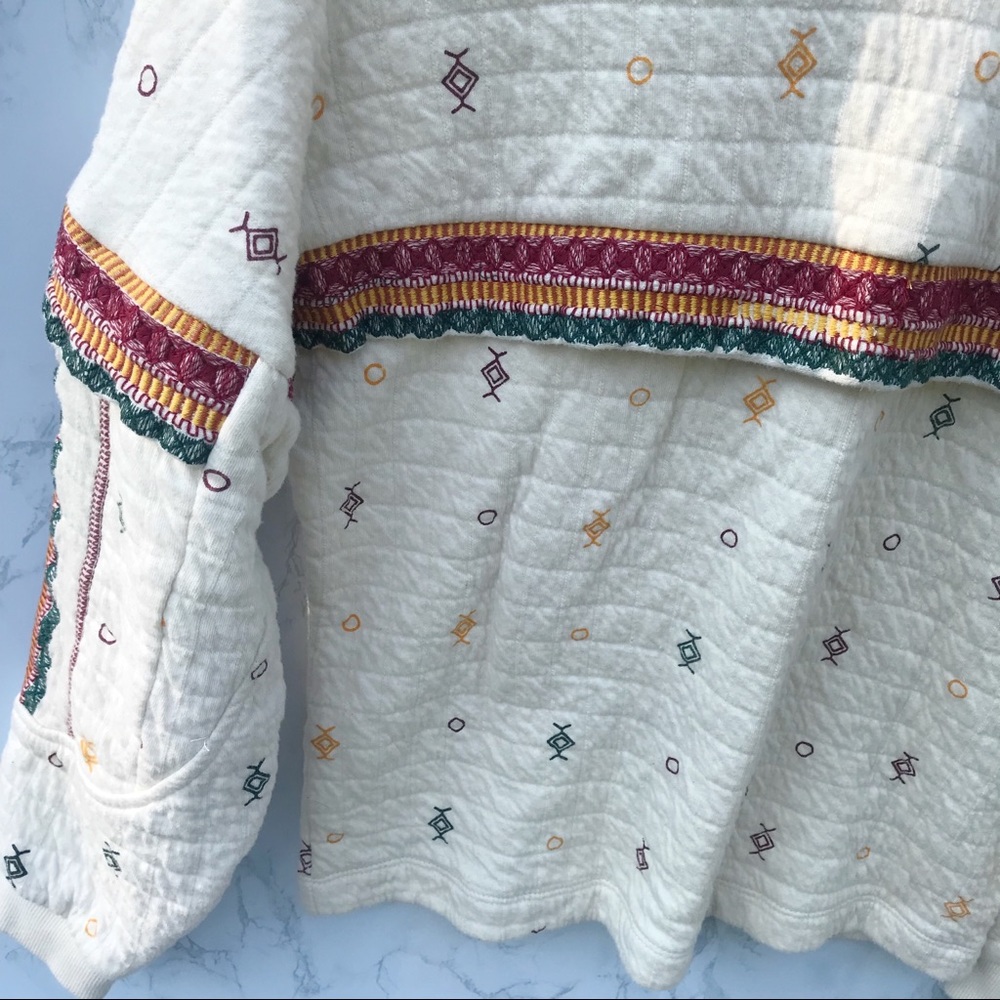 Zara | Trafaluc Creme Cotton Knit Sweater - Picture 5 of 8